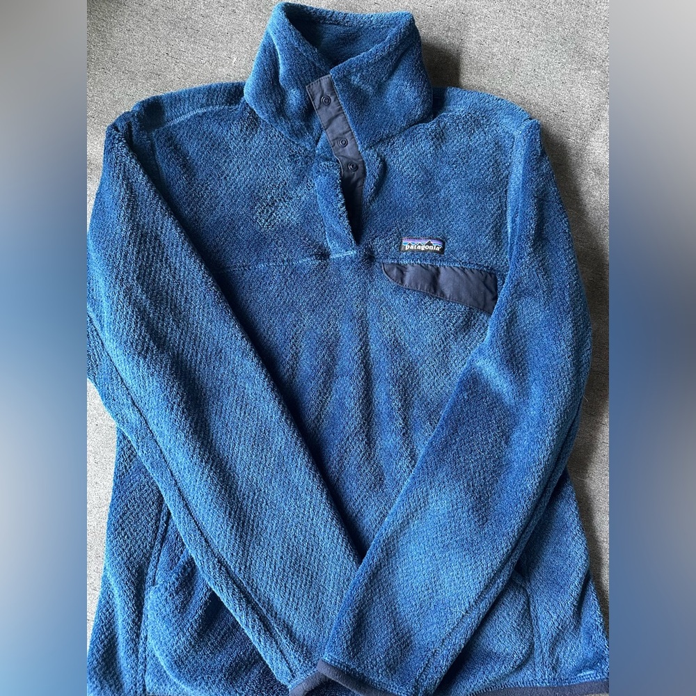 Patagonia Synchilla Snap-T Fleece Pullover Retro Outdoor Women's Size Med Teal